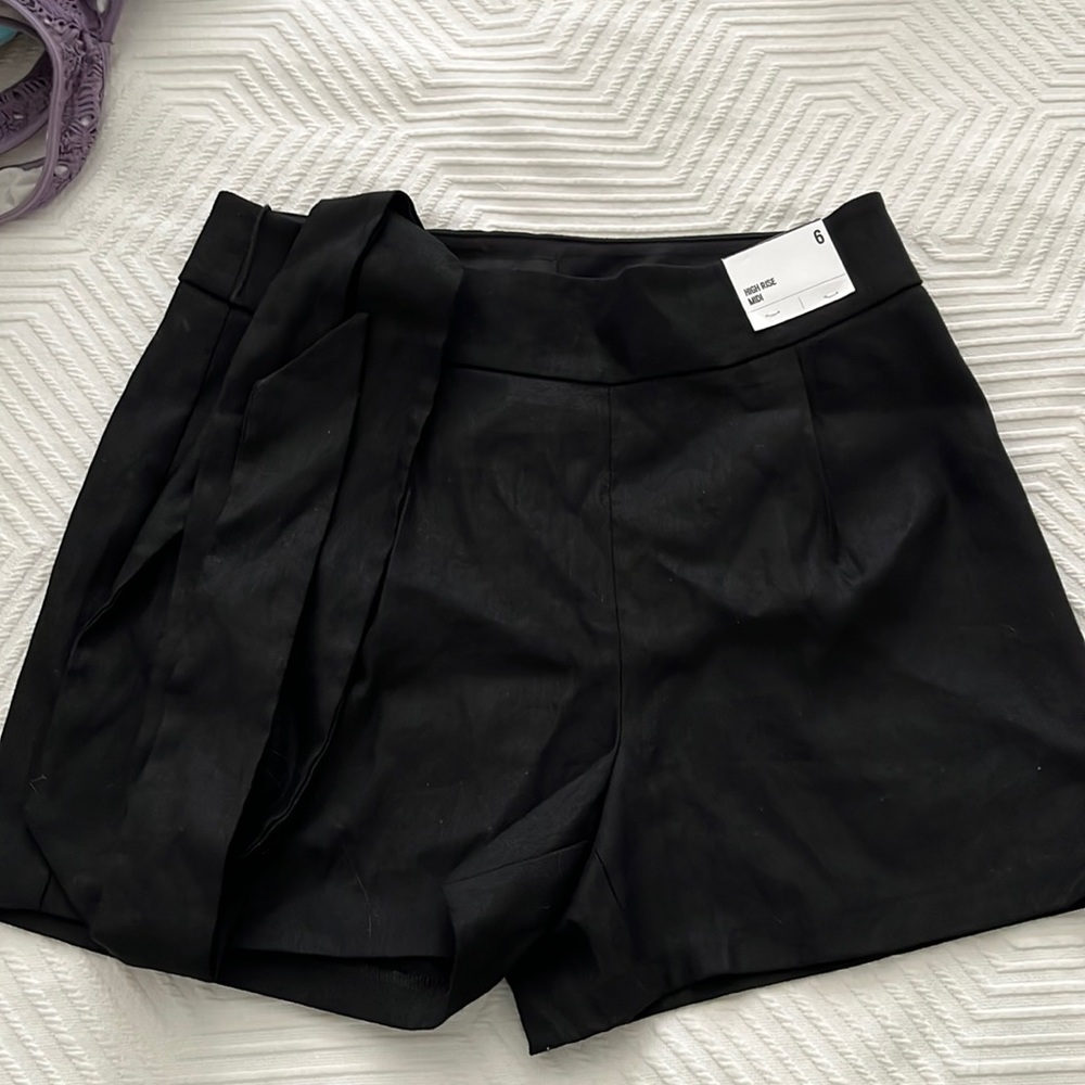 Express high waisted black shorts